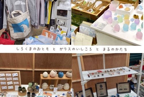 デザインフェスタvol.54のしろくまのおとも と ガラスのいしころ